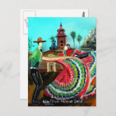 PRACHTIG MEXICAANS DANS BRIEFKAART (Voorkant / Achterkant)