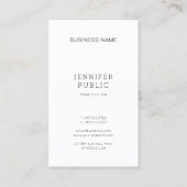 Prachtig minimalistisch design trendy Plain Modern Visitekaartje (Achterkant)