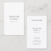 Prachtig minimalistisch design trendy Plain Modern Visitekaartje (Voorkant / Achterkant)