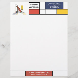 Prachtig modern kunst monogram. Letter N Briefhoofd