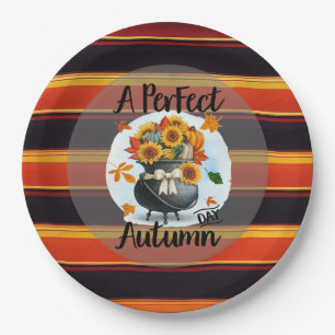 Prachtig modern Thanksgiving herfst Collectie Papieren Bordje