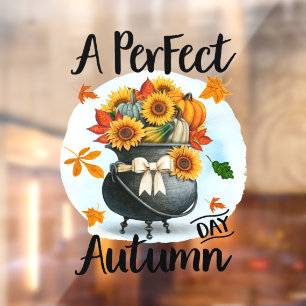 Prachtig modern Thanksgiving herfst Collectie Raamsticker