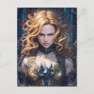 Prachtig mystiek fantasie Vrouw Briefkaart