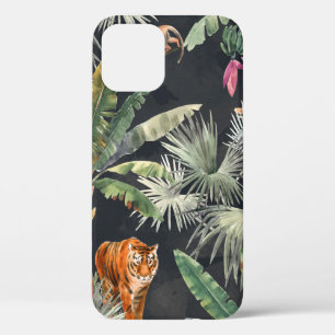 Prachtig naadloos patroon met waterverf tropica iPhone 12 hoesje