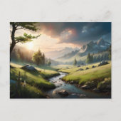 Prachtig natuur landschap briefkaart (Voorkant)