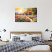 Prachtig natuurlijk panoramisch landschap canvas afdruk (Insitu (Slaapkamer))