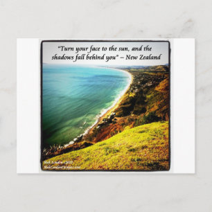 Prachtig Nieuw-Zeeland en beroemd spreekwoord Briefkaart