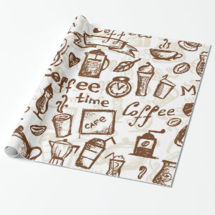 Prachtig ontwerp van Coffee Espresso Cadeaupapier