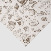 Prachtig ontwerp van Coffee Espresso Tissuepapier (Detail)
