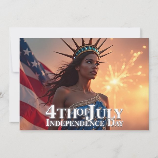 Prachtig ontwerp voor 4 juli - Vuurwerk & Vrijheid (Voorkant)
