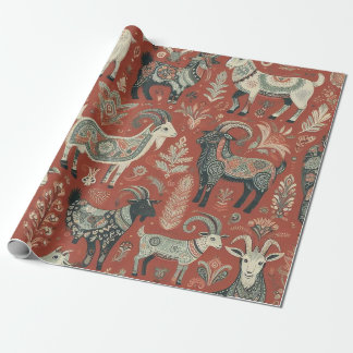 Prachtig ontworpen Goat Gift Wrap Cadeaupapier
