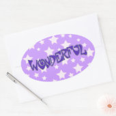 Prachtig Ovale Sticker (Envelop)