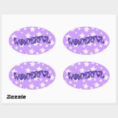 Prachtig Ovale Sticker (Vel)