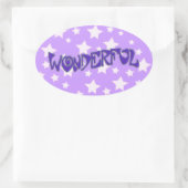 Prachtig Ovale Sticker (Tas)