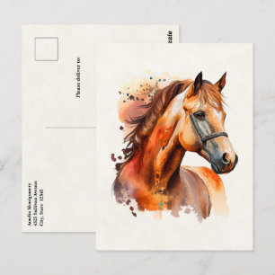 Prachtig paard portret briefkaart