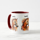 Prachtig paard portret mok (Voorkant links)