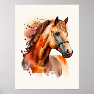 Prachtig paard portret poster