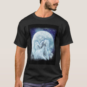 Prachtig Paard Volle Maan Grafisch T-shirt