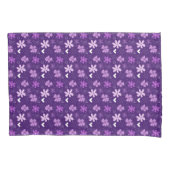 Prachtig Paars Floral Daisy Flower Pattern Kussensloop (Voorkant)