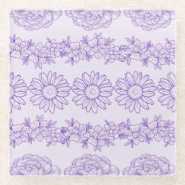 Prachtig Paarse botanische Onderzetter