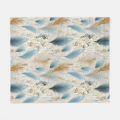 Prachtig pampasgras fleece deken (Voorkant (Horizontaal))