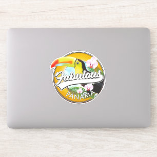 Prachtig Panamees retro logo Sticker