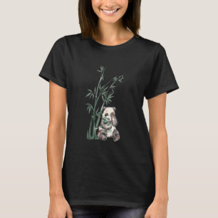 Prachtig Panda Beer met bamboe design T-shirt