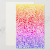 Prachtig papier voor Floral Print Writing (Voorkant / Achterkant)