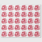 Prachtig Patriotic Eagle digitaal kunstwerk Cadeaupapier (Vlak)