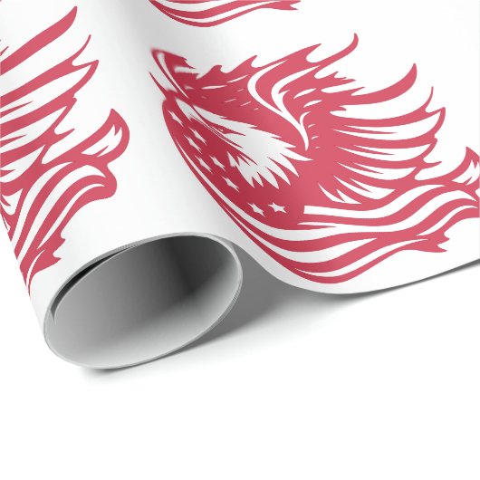 Prachtig Patriotic Eagle digitaal kunstwerk Cadeaupapier (Rol Hoek)