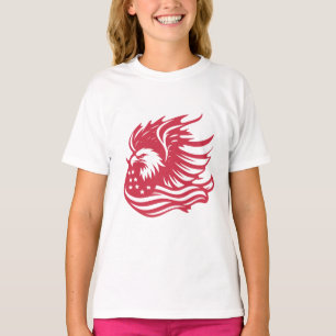 Prachtig Patriotic Eagle digitaal kunstwerk T-shirt