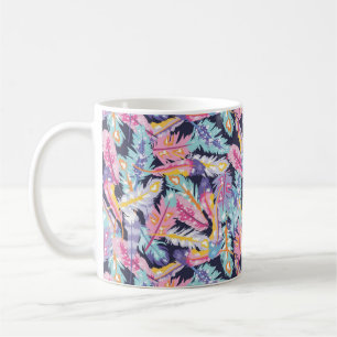 Prachtig patroon van kleurrijke Boho-veren Koffiemok