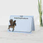 Prachtig Pegasus Wenskaart Kaart (Achterkant)