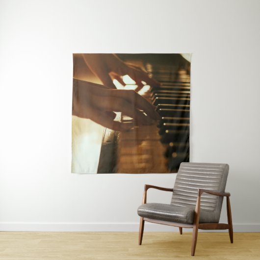 Prachtig Piano-ontwerp Wandkleed (In situ)