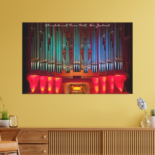 Prachtig pijporgel omwikkeld canvas met titel (Insitu (Woonkamer))
