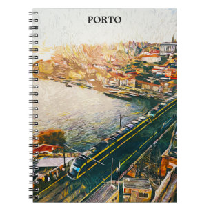 Prachtig Porto Portugal olieverfschilderij Notitieboek
