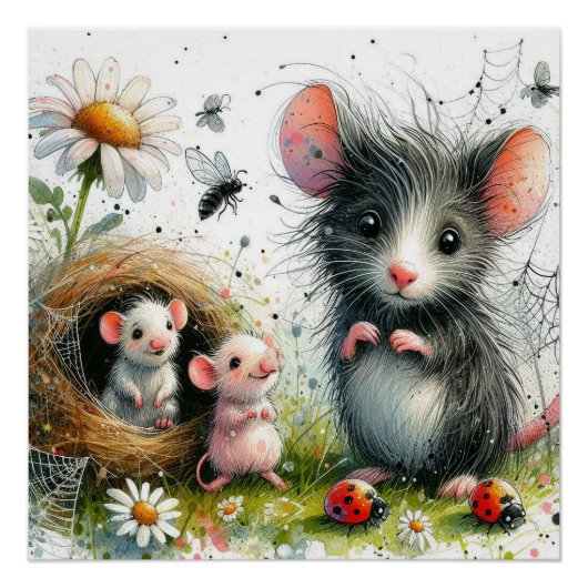 Prachtig, poster van de muis perfect poster (Voorkant)