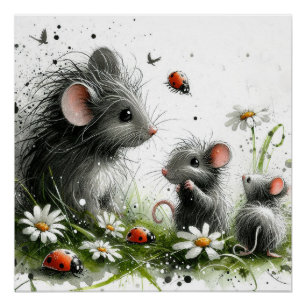Prachtig, poster van de muis perfect poster
