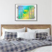 Prachtig raam 🖼️ Fab Fun Creëer van jezelf Canvas Afdruk (Insitu (Slaapkamer))