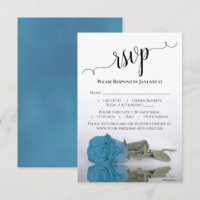 Prachtig reflecterend Turquoise Blue Roos Wedding