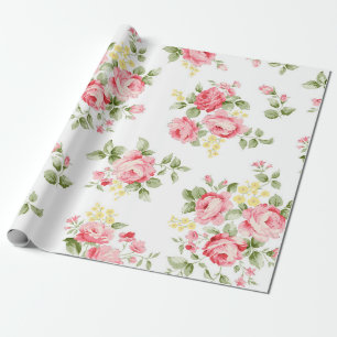 Prachtig roos bloempatroon, kleine florale bouqu cadeaupapier