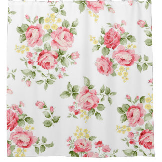 Prachtig roos bloempatroon, kleine florale bouqu douchegordijn