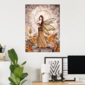 Prachtig Roos Fairy Poster van Molly Harrison (Thuiskantoor)