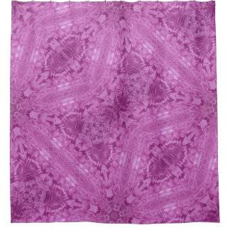 Prachtig roze meisje Lace Kaleidoscope Patroon Douchegordijn