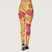 Prachtig roze zwembad leggings (Achterkant)