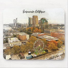 Prachtig Sacramento California City Uitzicht Muismat