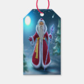 Prachtig Santa Christmas Label Cadeaulabel (Voorkant)