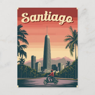 Prachtig Santiago, Chili Briefkaart