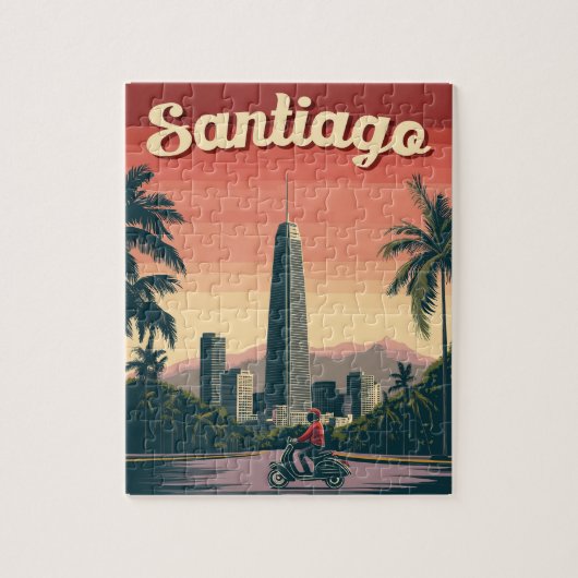 Prachtig Santiago, Chili Legpuzzel (Verticaal)