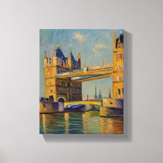 Prachtig schilderij van London Bridge Canvas Afdruk